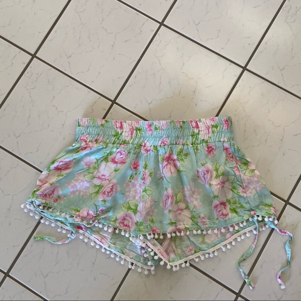san lorenzo floral shorts